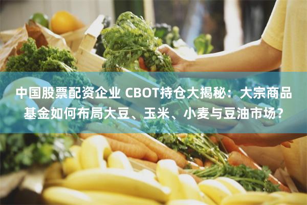 中国股票配资企业 CBOT持仓大揭秘：大宗商品基金如何布局大豆、玉米、小麦与豆油市场？