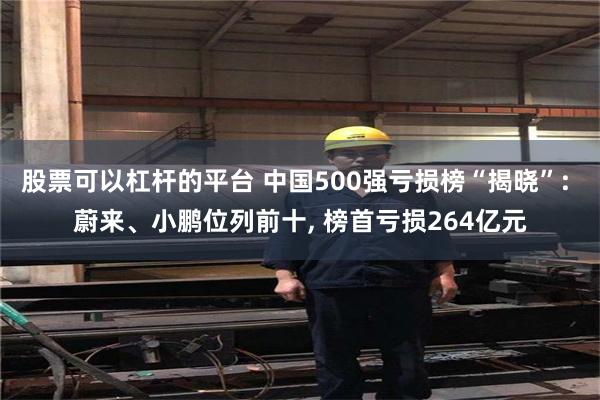 股票可以杠杆的平台 中国500强亏损榜“揭晓”: 蔚来、小鹏位列前十, 榜首亏损264亿元