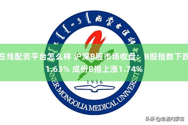 在线配资平台怎么样 沪深B股市场收盘：B股指数下跌1.63% 成份B指上涨1.74%