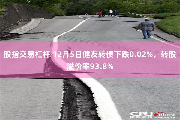 股指交易杠杆 12月5日健友转债下跌0.02%，转股溢价率93.8%